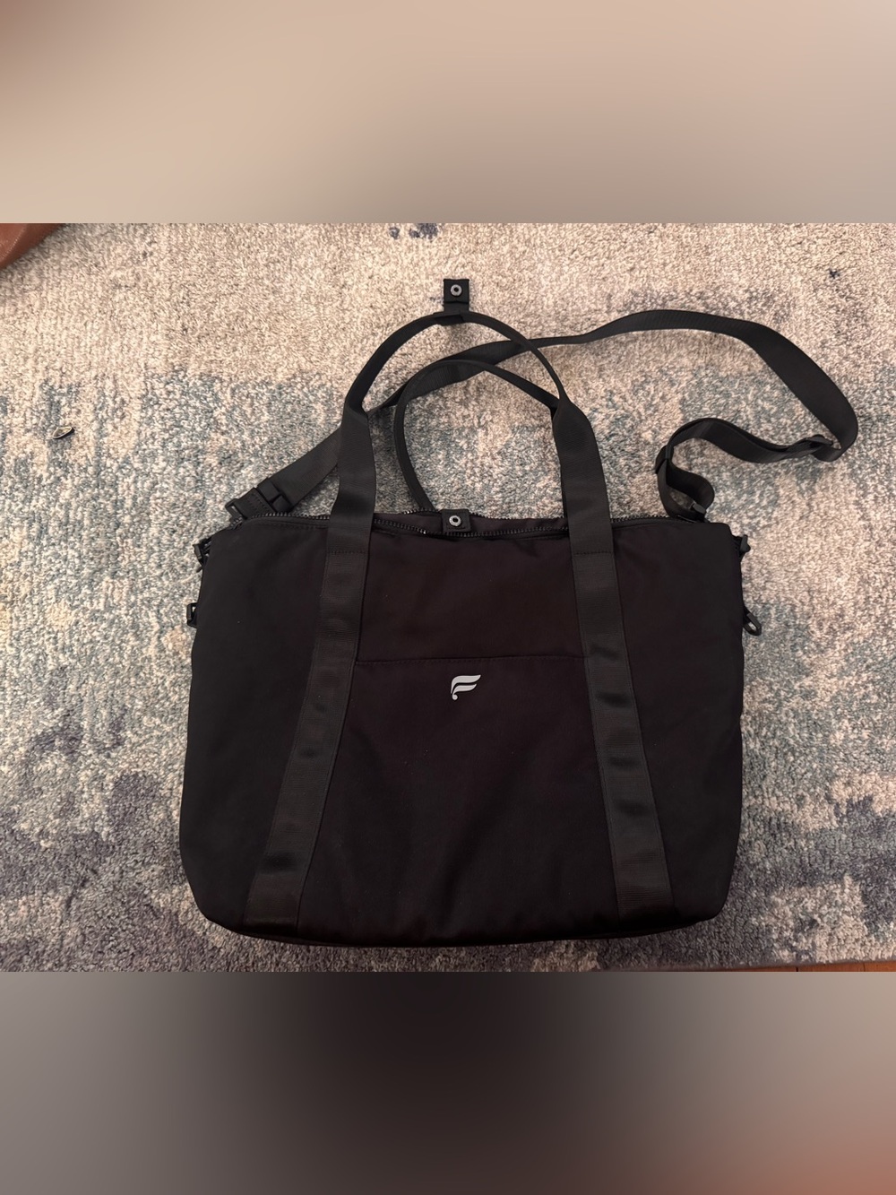 lululemon athletica Black Convertible Tote Shoulder Bag